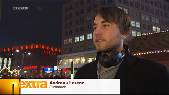 Flirtcoach Andreas Lorenz im Interview in einem RTL-Beitrag
