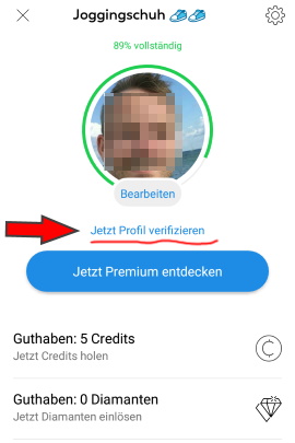 Verifizierung des Profils