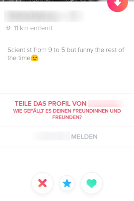 Mann profil beispiel tinder gutes Zehn Beispiele: