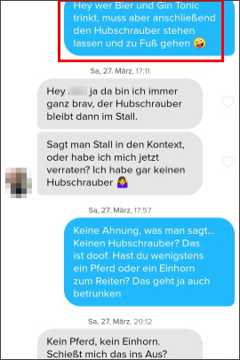 Status sprüche männer tinder Die passenden