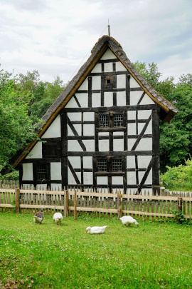 Historisches Gebäude im Freilichtmuseum Kommern in Mechernich