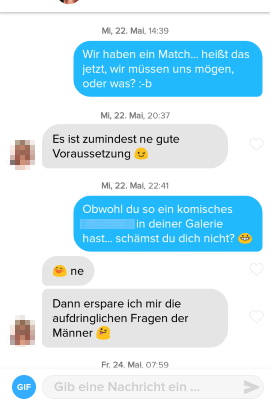 erste nachricht bei online dating