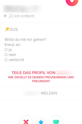 Tinder profil sprüche lustige Amüsante Sprüche