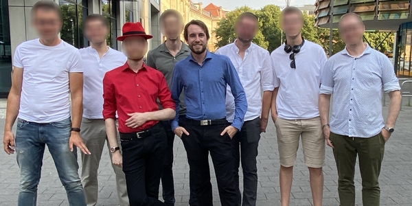 Andreas Lorenz mit Kunden