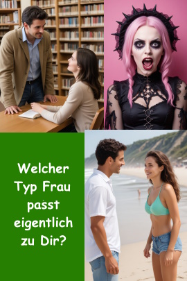 Collage mit verschiedenen Frauentypen