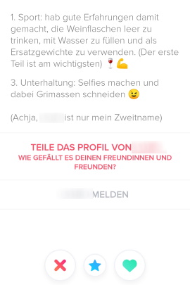 Gelesen nachricht tinder ob sehen Tinder Nachrichten