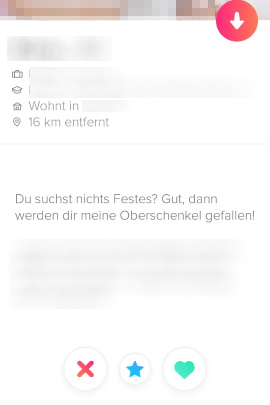 Profil lustige sprüche tinder Tinder: Diese