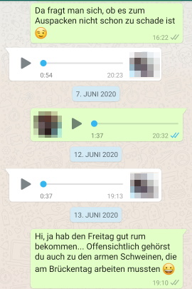 Chat mit Text- und Sprachnachrichten