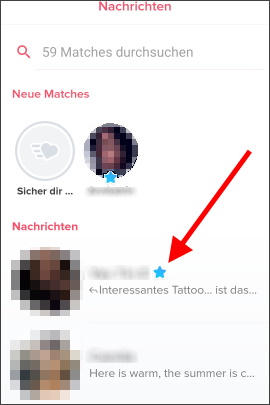 Super-Like in den Chats