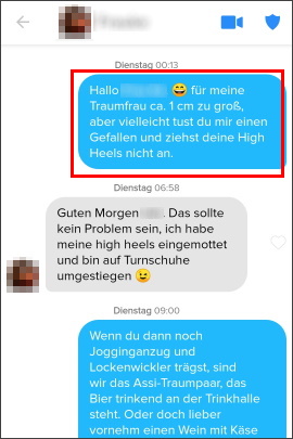 Mann bringt lustigen Opener auf Tinder