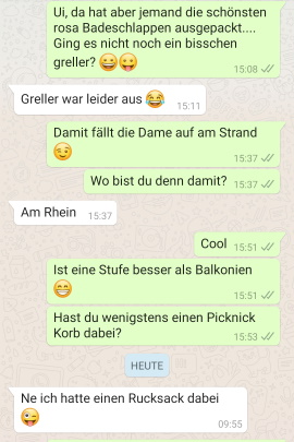 Schwarm mit gesprächsthemen whatsapp 51 perfekte